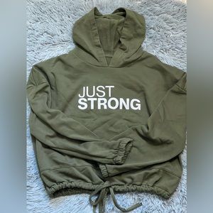 JUST STRONG Brand Cropped Sweatshirt